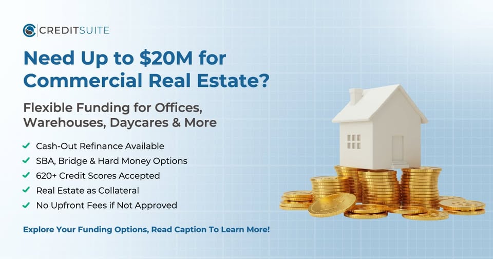 At Credit Suite, we work with all legitimate types of funding programs available today, offering funding through hundreds of investors and lenders through a multitude of different funding programs. 
When you work with us, you are not working with a faceless and gigantic banking organization. Right away, you will be assigned to your own personal Finance Officer who will work directly with you to develop your Finance Blueprint with all the funding options you can qualify for now..